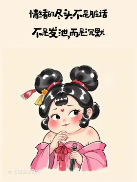 情绪的尽头是沉默 胖女孩 失望 看清 人间清醒 文案