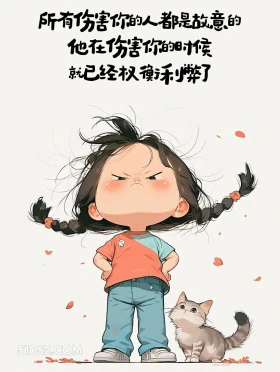 所有伤害你的人都是故意的 小女孩 后劲足 人间清醒 文案