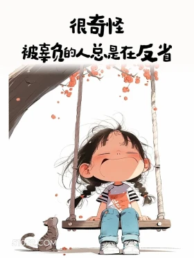 很奇怪，被辜负的人总在反省 小女孩 人间清醒 治愈文案