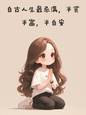 自古人生最忌满 小女孩 走心 文案 治愈