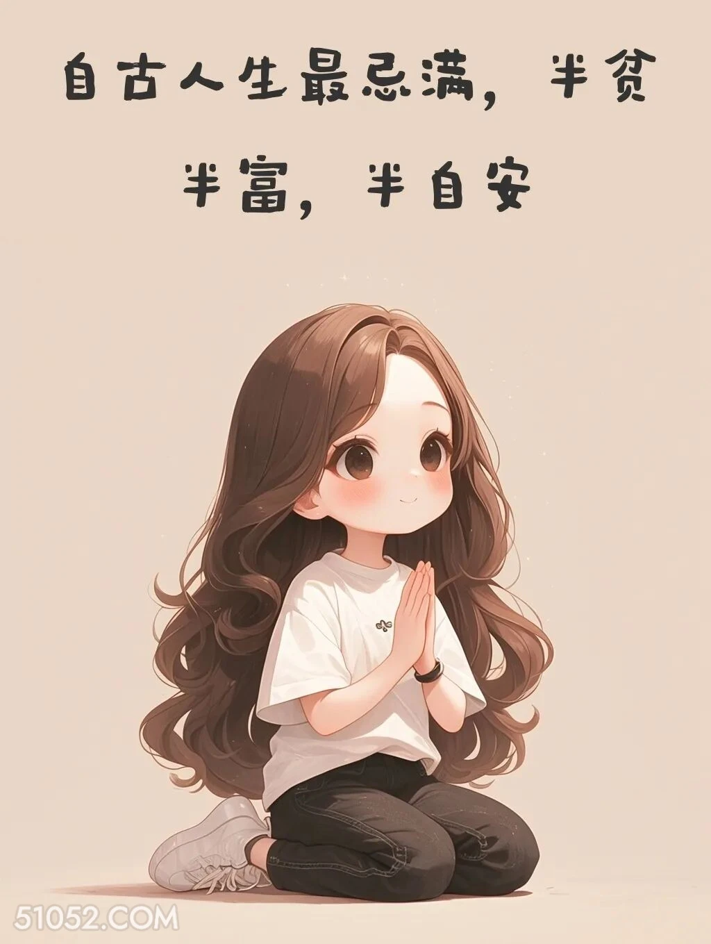 自古人生最忌满 小女孩 走心 文案 治愈