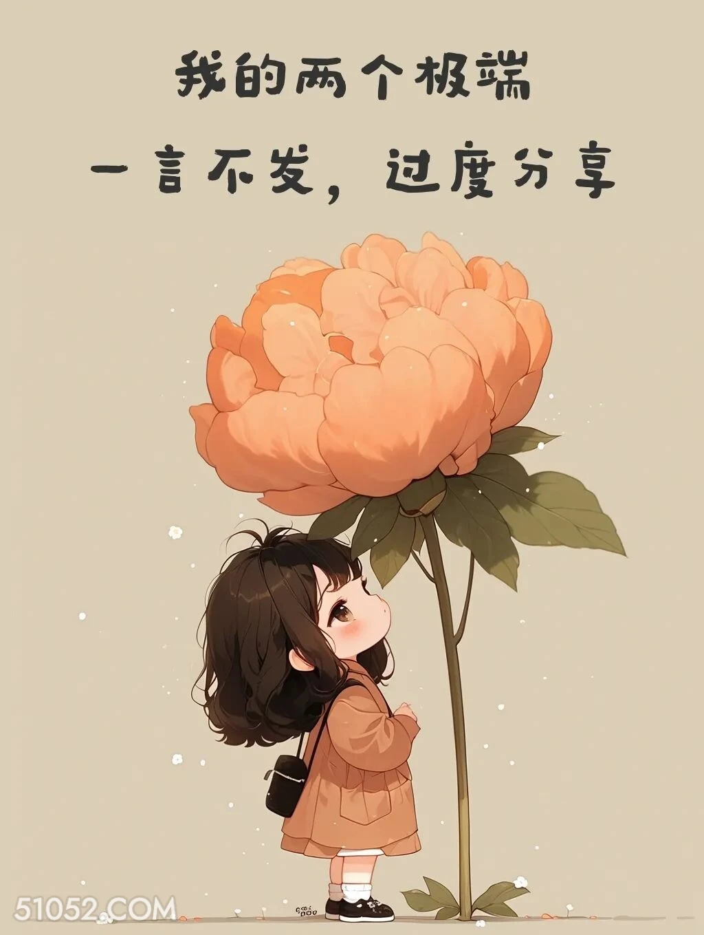 两个极端，一言不发，过度分享 小女孩 走心 文案 治愈