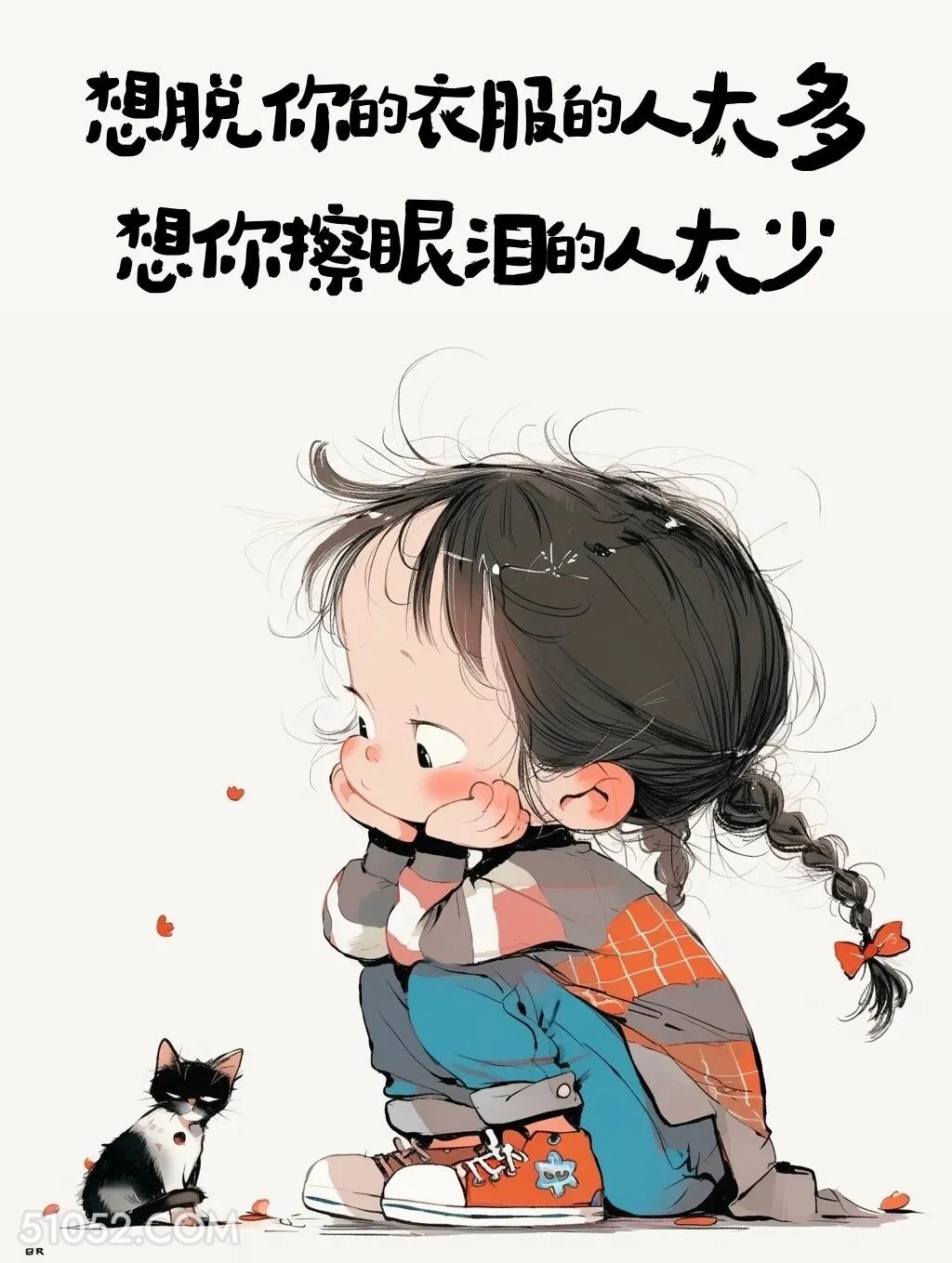 想脱的衣服的人多，为你擦眼泪的人少 小女孩 后劲足 人间清醒 文案