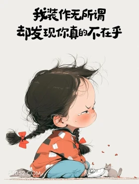 我装作无所谓,你真的不在乎 小女孩 痛苦 失望 文案