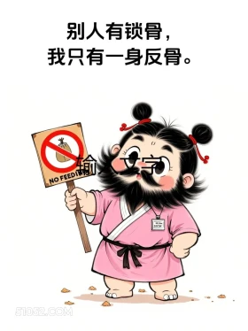 别人有锁骨我有反骨 女装大佬 一身反骨 搞笑文案