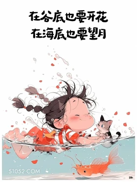 在谷底也要开花 小女孩 清醒句子 释怀 文案