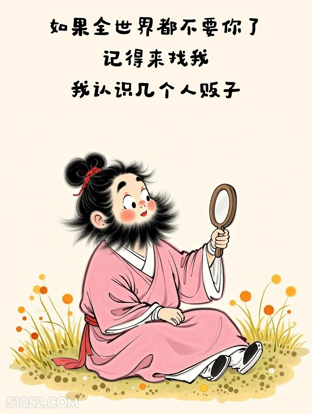 全世界不要你记得来找我，我认识人贩子 女装大佬 发癫 发疯文学 搞笑文案