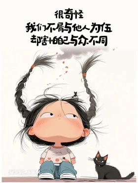 不屑与他人为伍,却害怕自己与众不同 小女孩 太脏了 现实文案 人间清醒