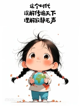 误解传遍天下,理解寂静无声 小女孩 太脏了 现实文案 人间清醒