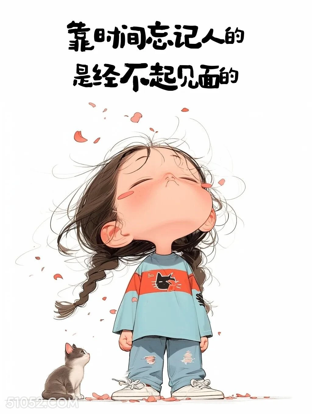 靠时间忘记的人经不起见面 小女孩 后劲足 人间清醒 文案