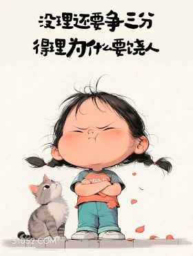 没理还要争三分,得理为啥要饶人 小女孩 后劲足 人间清醒 文案