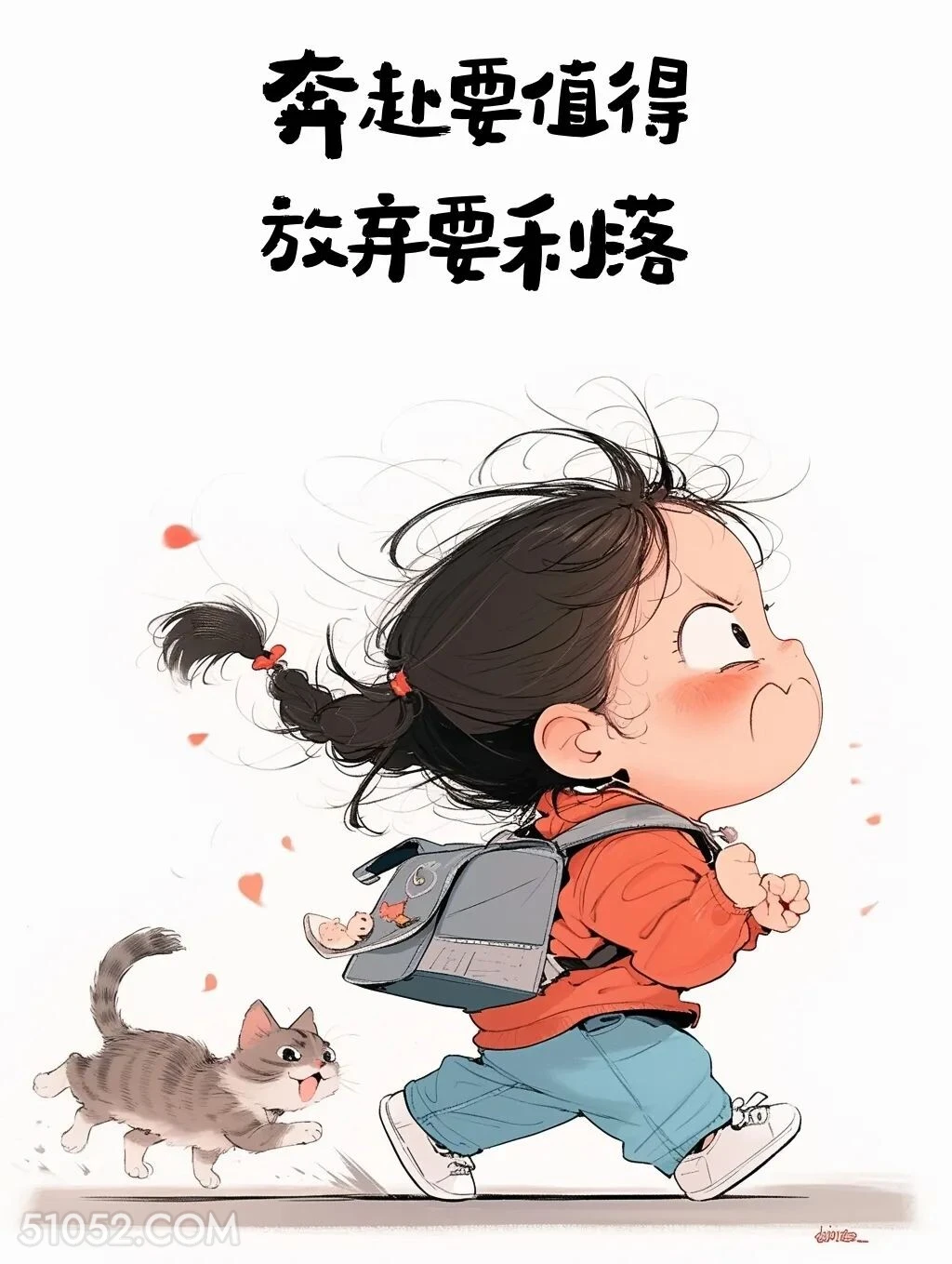 奔赴要值得，放弃要利落 小女孩 清醒句子 释怀 文案