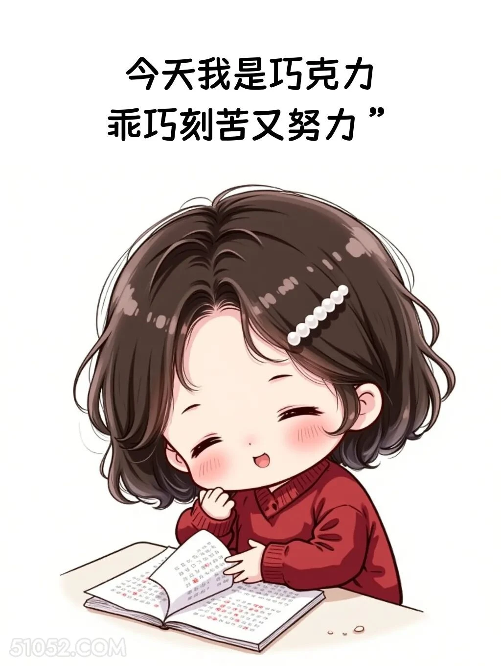 今天是巧克力，乖巧刻苦又努力 小女孩 发癫 发朋友圈 搞笑文案