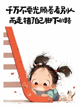 不要光顾着别人走错自己的路 小女孩 释怀 放下 文案