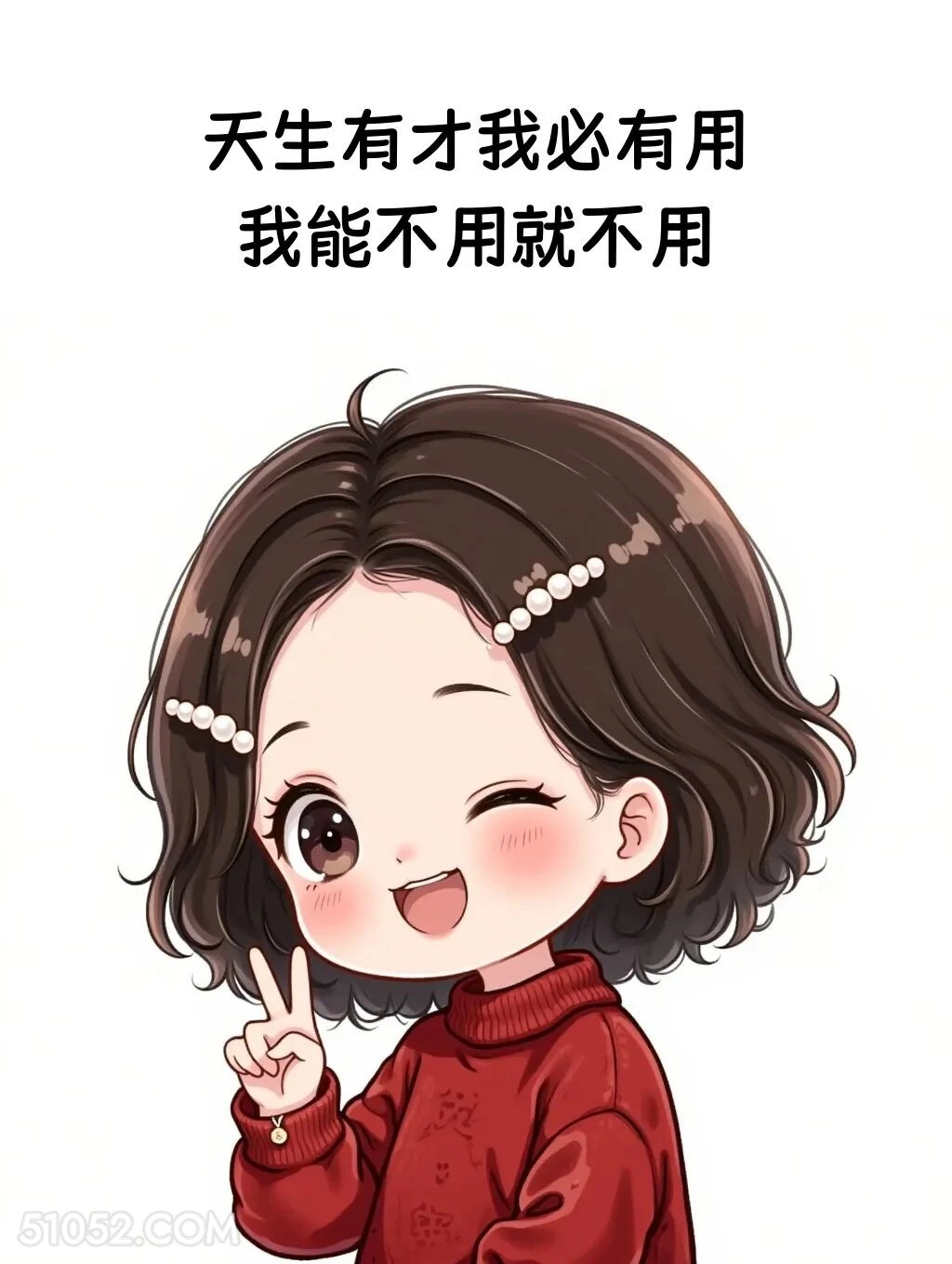 天生我材必有用，能不用就不用 小女孩 发癫 发朋友圈 搞笑文案