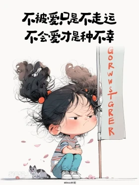 不会爱是不幸 小女孩 释怀 放下 文案