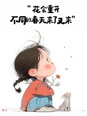 花会重开,春天来了又来 小女孩 发朋友圈 现实文案 治愈文案