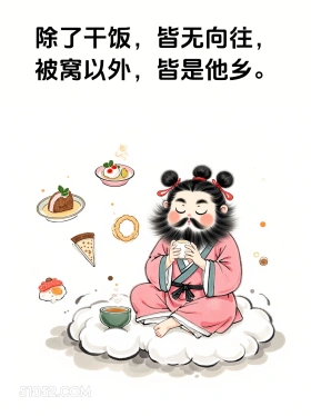 除了干饭皆无向往 女装大佬 显眼包 笑死了 搞笑文案