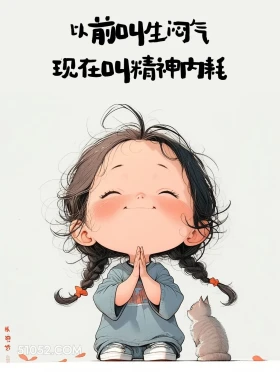 以前叫生闷气,现在叫精神内耗 小女孩 笑死了 搞笑文案