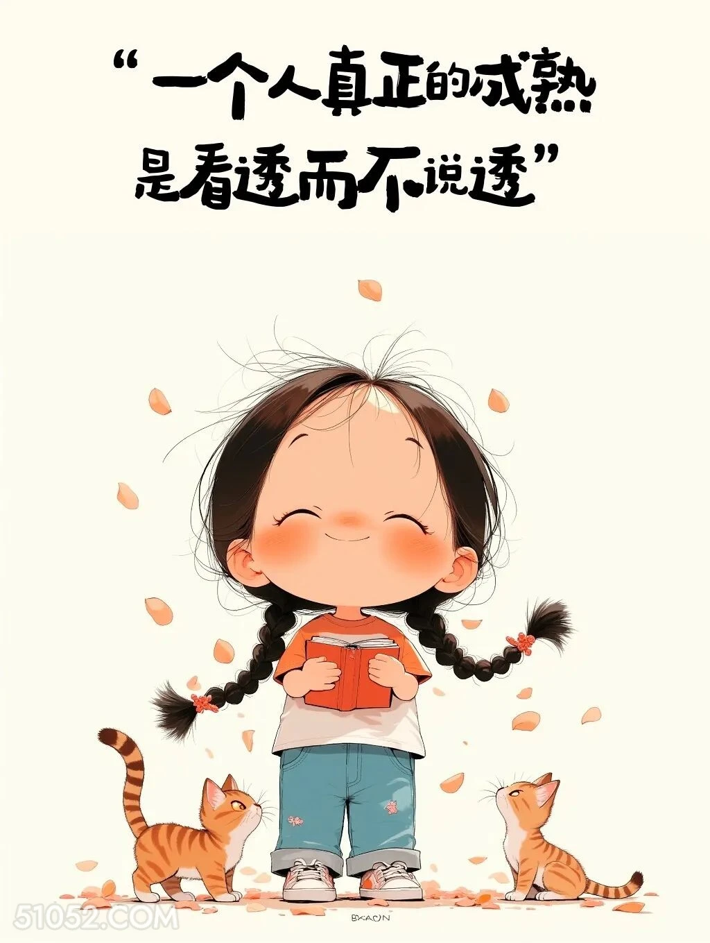 真正的成熟是看透不说透 小女孩 发朋友圈 聪明女生 文案