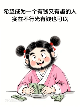 希望有钱有趣,实在不行有钱也可以 女装大佬 显眼包 笑死了 搞笑文案