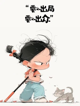 要么出局要么出众 小女孩 发朋友圈 现实文案 治愈文案