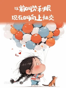 以前叫势利眼,现在叫向上社交 小女孩 笑死了 搞笑文案