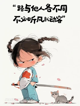 璐与他人各不同 小女孩 发朋友圈 现实文案 治愈文案