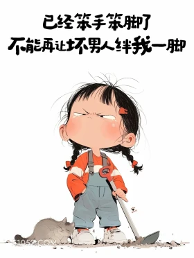 已经笨手笨脚，不能再让男人绊脚 小女孩 发朋友圈 搞笑文案