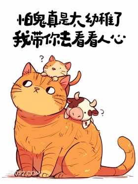 怕鬼的我带你看看人心 猫猫 笑死了 发朋友圈 搞笑文案