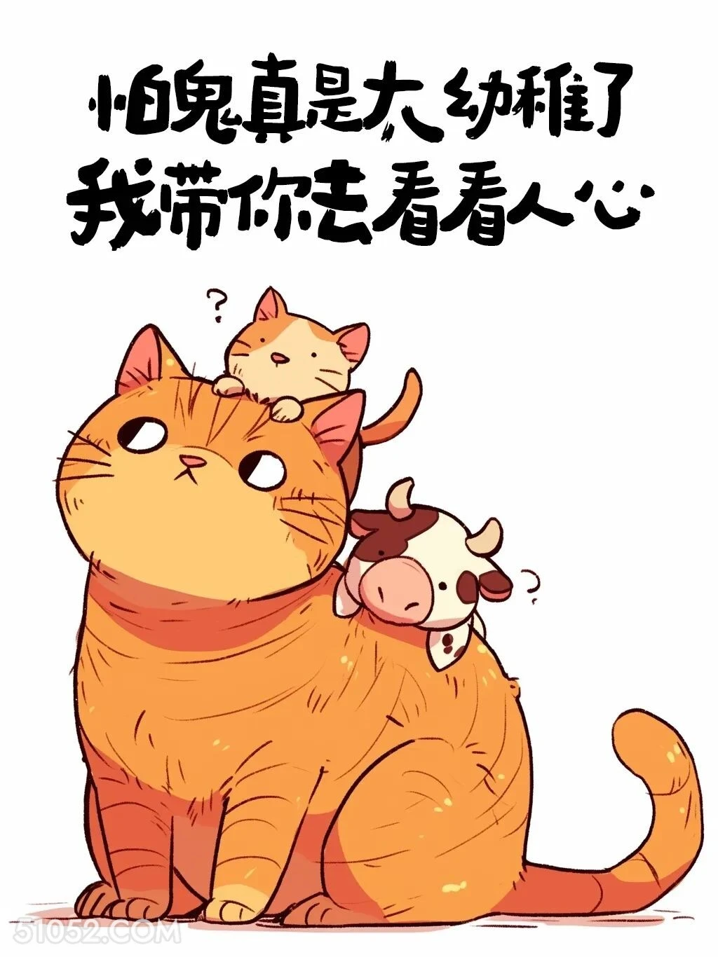 怕鬼的我带你看看人心 猫猫 笑死了 发朋友圈 搞笑文案