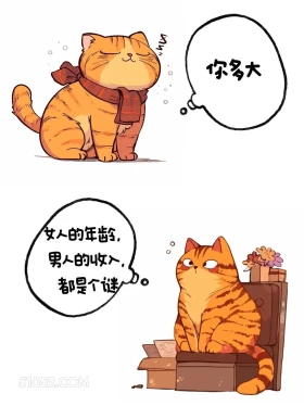 女人的年龄男人的收入都是谜 猫猫 高情商答复 你多大了 搞笑文案