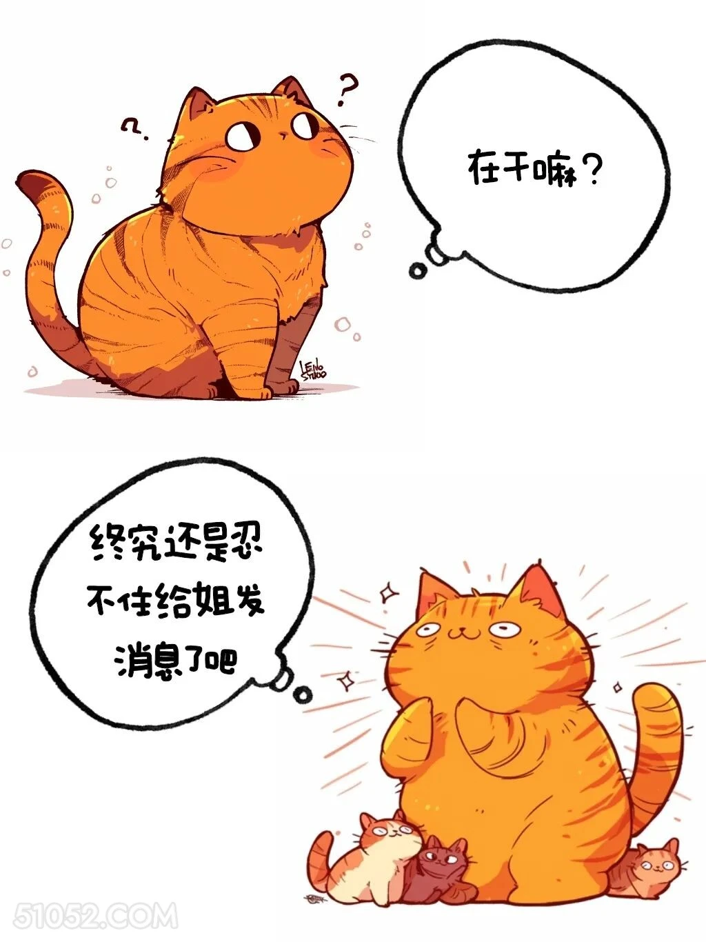 终究还是忍不住给姐发消息了吧 猫猫 高情商答复 在干嘛 搞笑文案