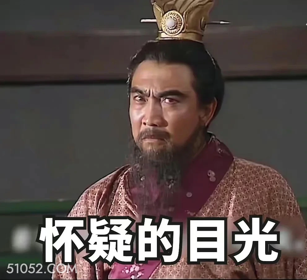 怀疑的目光 三国演义 影视追剧 搞笑表情 四大名著