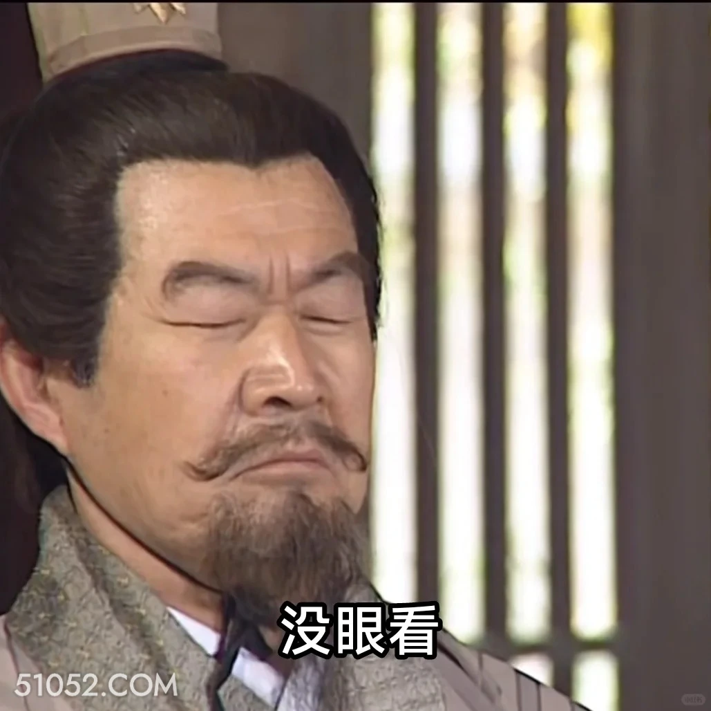 没眼看 三国演义 影视追剧 搞笑表情 四大名著