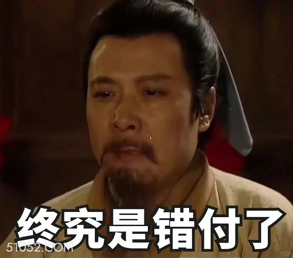 终究是错付了 三国演义 影视追剧 搞笑表情 四大名著