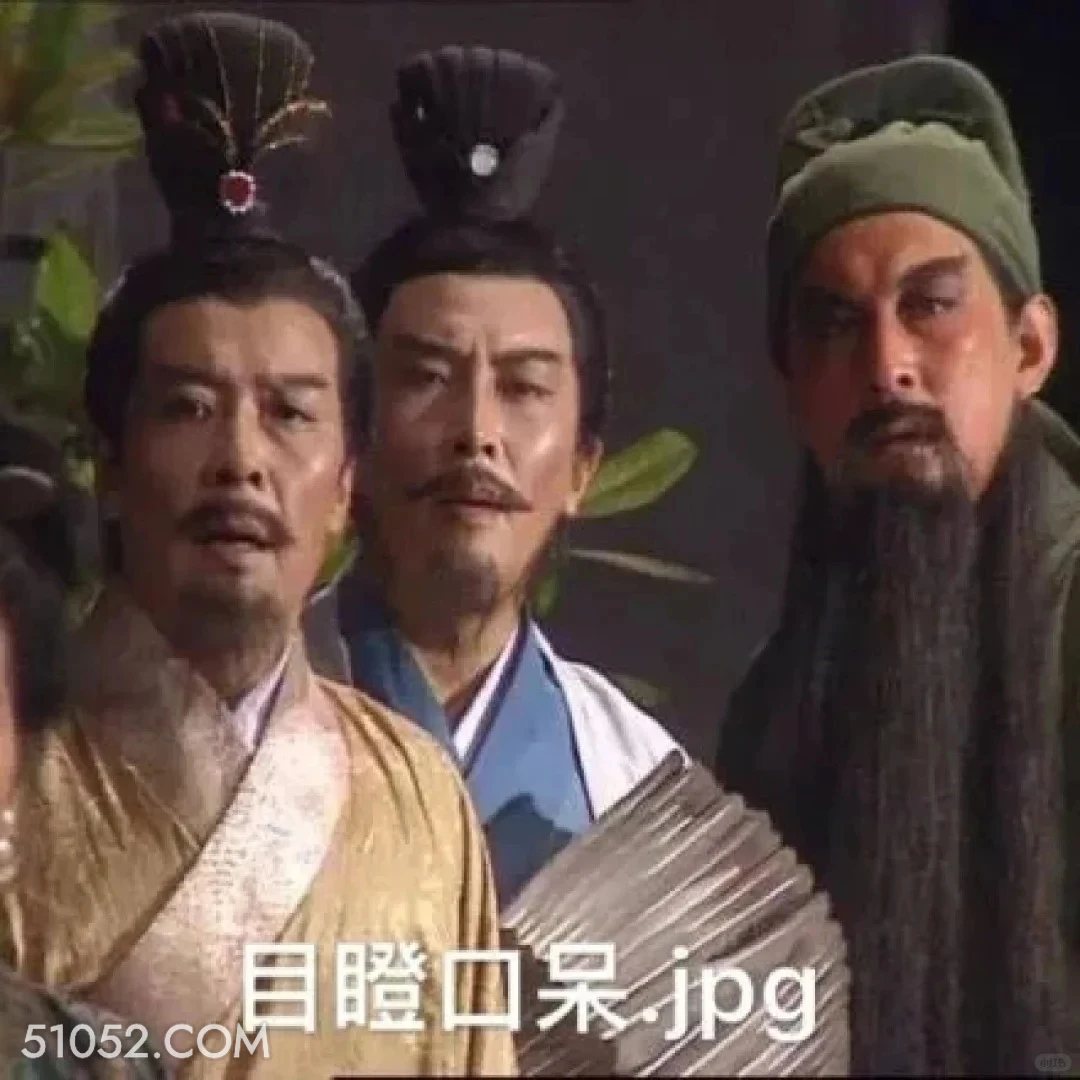 目瞪口呆 三国演义 影视追剧 搞笑表情 东汉末年