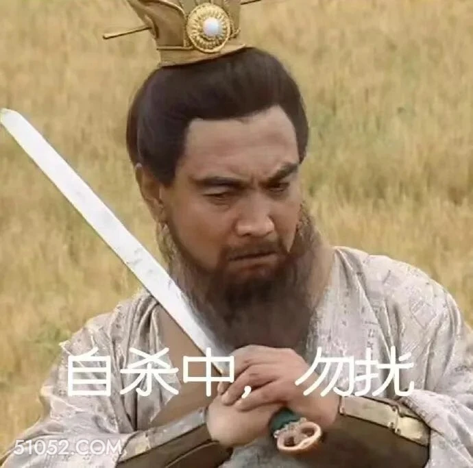 自杀中，勿扰 三国演义 搞笑表情 关羽 刘备 张飞