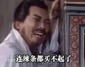 连辣条都买不起了 三国演义 影视追剧 搞笑表情 四大名著