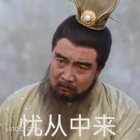忧从中来 三国演义 影视追剧 搞笑表情 关羽 刘备