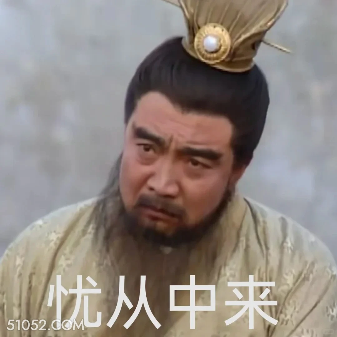 忧从中来 三国演义 影视追剧 搞笑表情 关羽 刘备