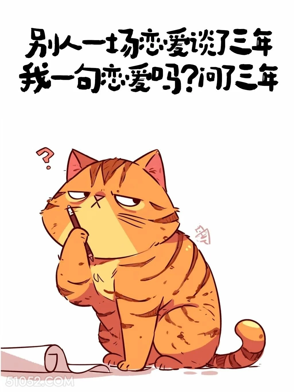 别人恋爱谈三年，我恋爱吗问三年 猫猫 笑死了 发朋友圈 搞笑文案