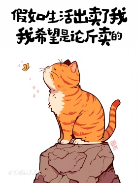 假如生活出卖我，我希望论斤卖 猫猫 后劲十足 搞笑文案