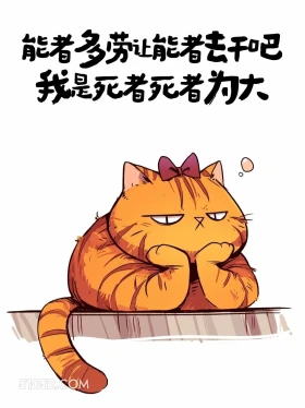 别人能者多劳,我死者为大 猫猫 加好友 搞笑文案