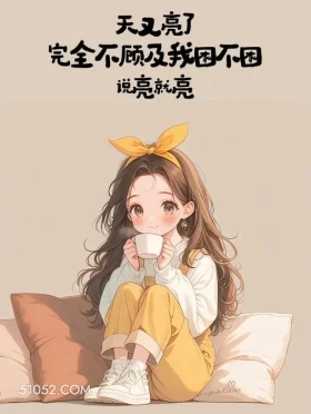 天说亮就亮,完全不顾及我困不困 小女孩 又周一了 搞笑文案