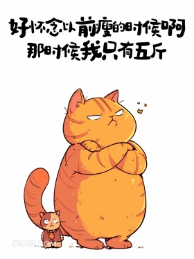 好怀念以前只有五斤的时候 猫猫 有趣文案 神段子 搞笑文案