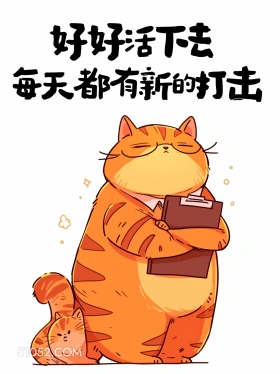 好好活下去,每天都有新打击 猫猫 歪理 搞笑文案