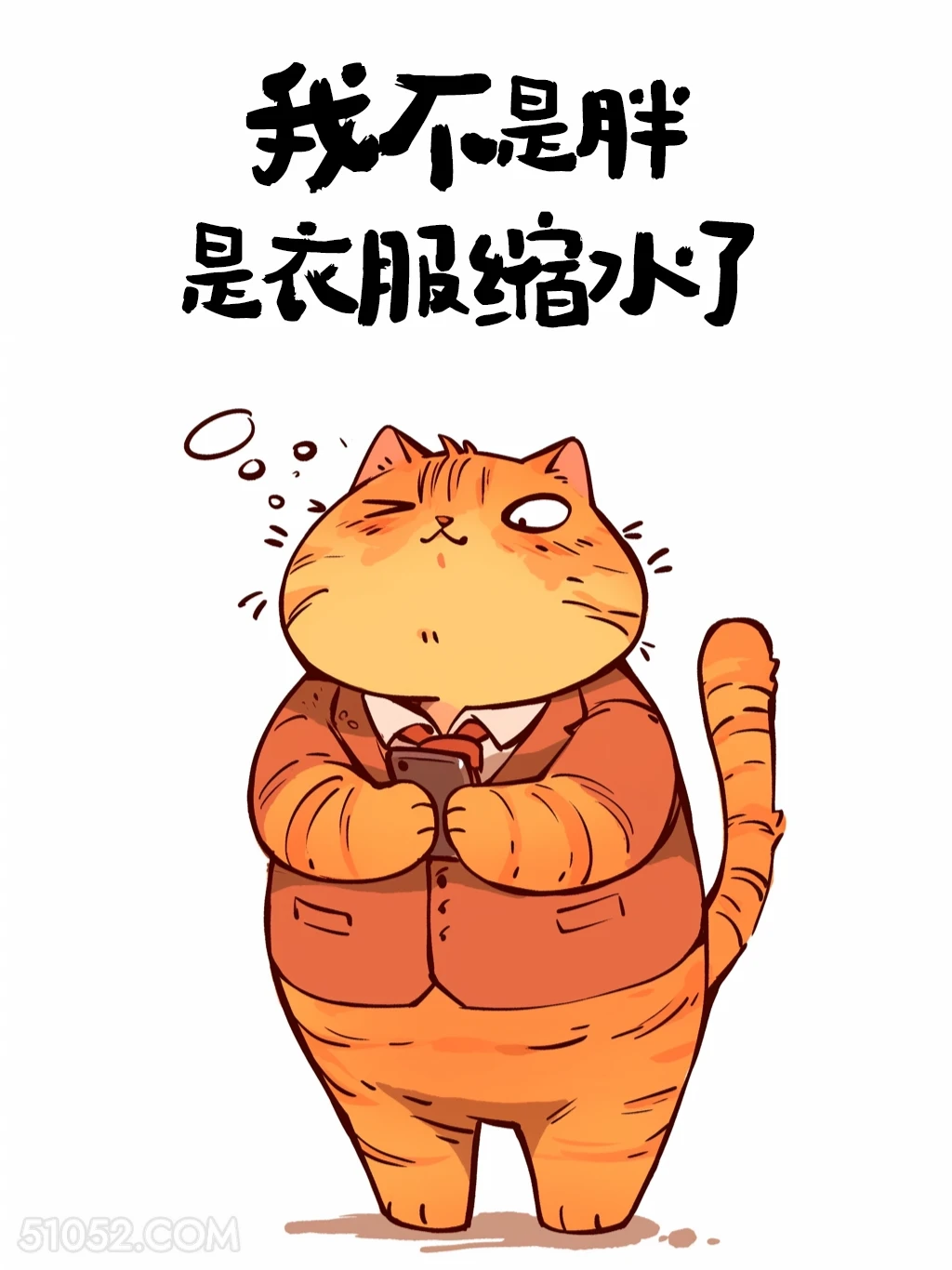 我不是胖，是衣服缩水 猫猫 歪理 搞笑文案