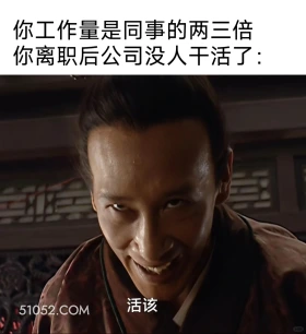 工作量两三倍的你离职后没人干活了 大明王朝 影视追剧 搞笑表情 打工人