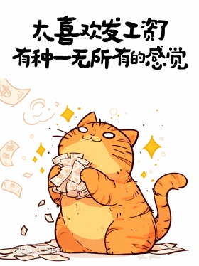 喜欢发工资,有种一无所有的感觉 猫猫 发工资啦 打工人 搞笑文案